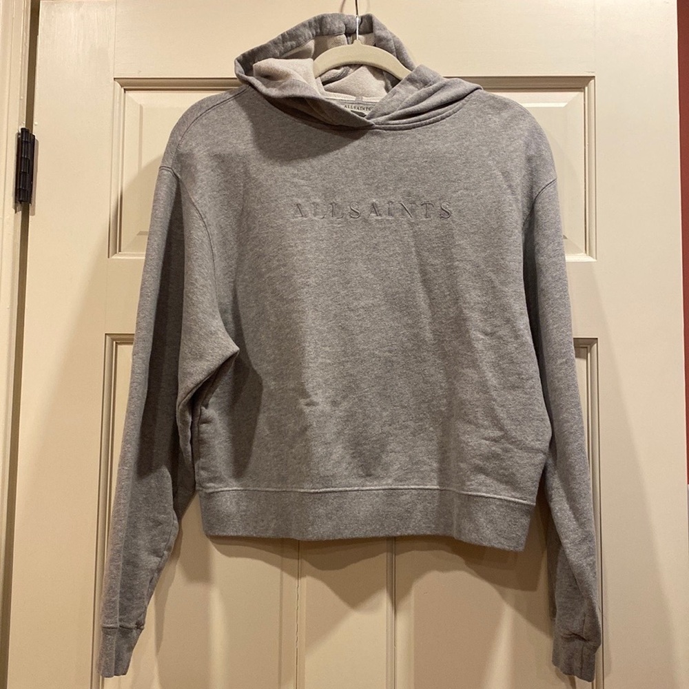 All saints Pippa embroidered hoodie